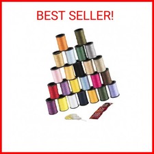 Singer 264 Polyester Thread, Assorted Colors, 24 Spools