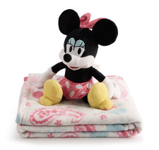 The Big One Disney Minnie Mouse Kids Buddy  Throw Plush Blanket Set