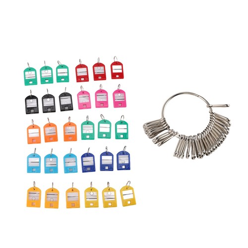 GE Key Organizer Iron Plastic Portable 8.2cm Mit 30 Bunten Schlüsselanhänger Key - Bild 20 von 23