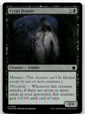 Crypt Feaster #59 (Foil) (NM) Foundations FDN Magic MTG