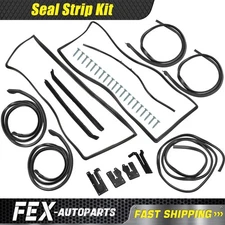 For 1965 1966 Ford MUSTANG Deluxe Weatherstrip Seal Kit Windshield Roof Doors