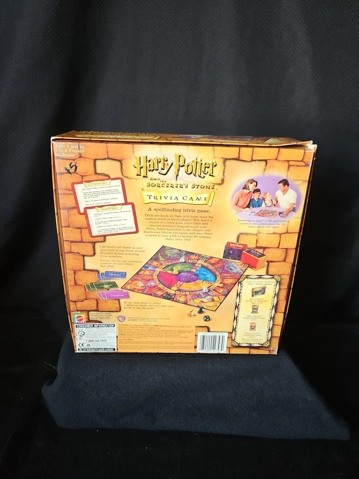 Harry Potter and the Sorcerer's Stone Trivia Game Mattel 2000 Fantasy Complete - Image 3 of 4