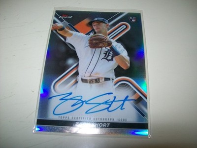 2022 TOPPS FINEST RC ZACK SHORT AUTO SIGNED #FA-ZS DETROIT TIGERS