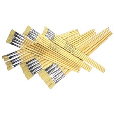 Image of Major Brushes Hog Long Flat Assorted Pack 60 / 10 size 4, 6, 8, 10, 14, 18