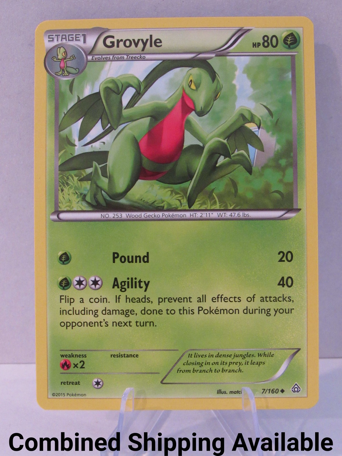 Grovyle 7/160 XY - Primal Clash NM English 16620