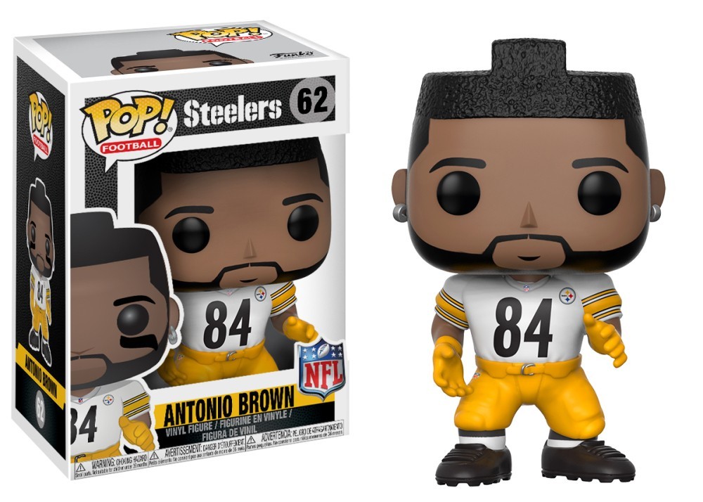 Funko Pop! Figura Vinilo Deportes Nfl Antonio Brown Steelers Blanco #62
