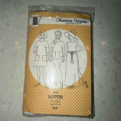 LOTTIE Dress Tunic & Top Christine Haynes 1007 sewing pattern 0-18 bust 31-45 UC