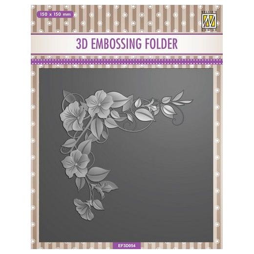 Nellie‘s Choice 3D Embossing Folder - Flowers 1 EF3D054