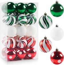 Christmas Balls Ornaments for Xmas Tree- 30Pcs Shatterproof Christmas Tree Decor