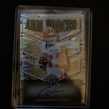 2024 Leaf Metal Arm Forces Christopher Vizzina Silver Shimmer Auto 2/5