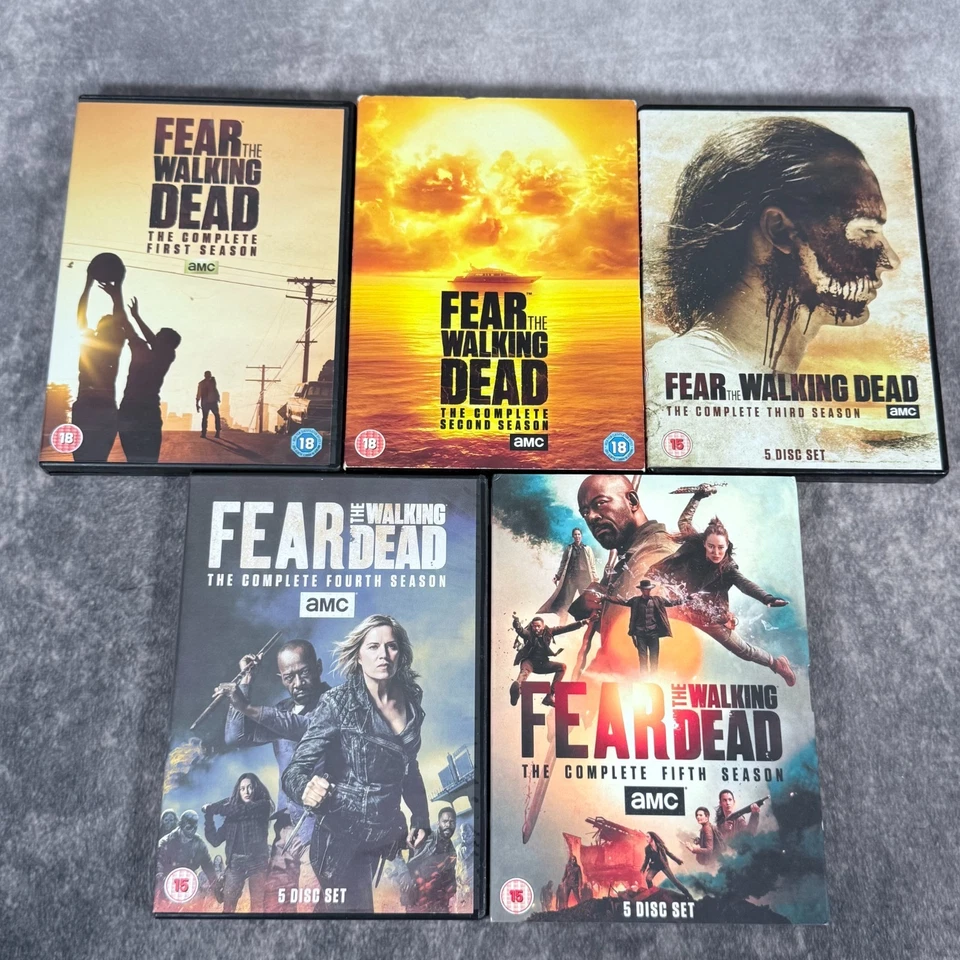 Fear the Walking Dead Complete Seasons 1-5 DVD Set Bundle - AMC Zombie Series - Image 2 of 3