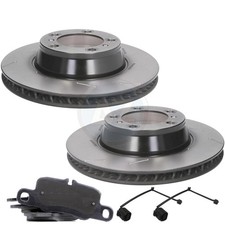 FÜR PORSCHE PANAMERA 970 971 BREMSSCHEIBEN HINTEN TEXTAR OEM BELÄGE SENSOREN 330mm