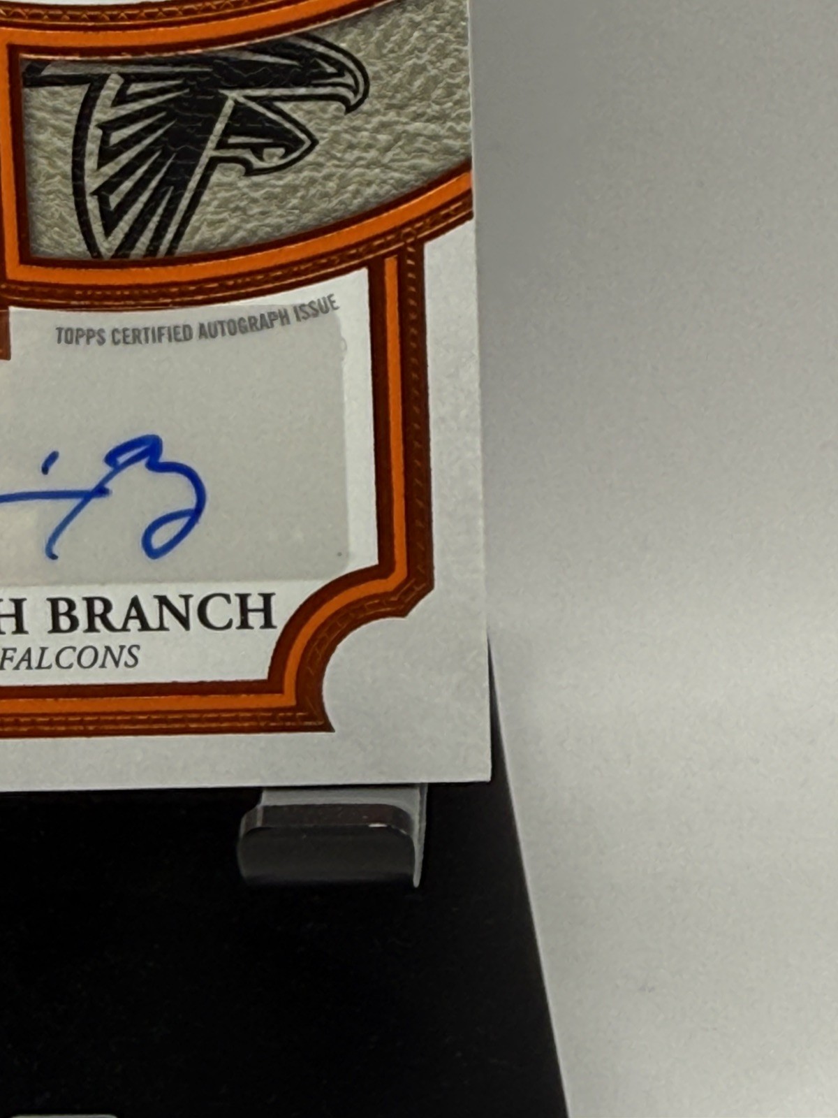 Topps 2026 Flagship Zachariah Branch Falcons ARP-ZB RC Patch Auto 12/25 view 5