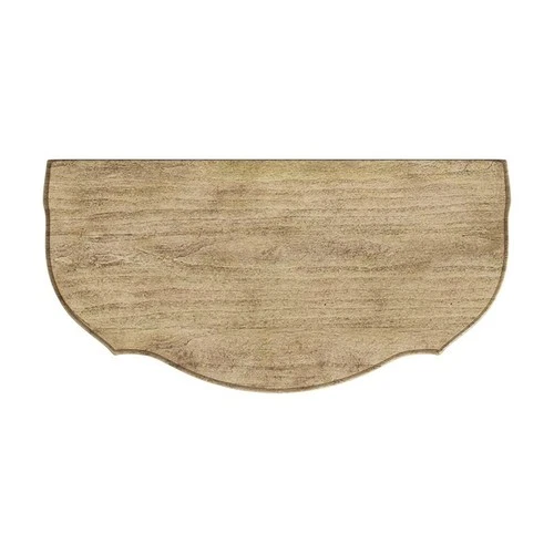 Ashby Demilune Antique Beige Console Table With Storage - Picture 6 of 7