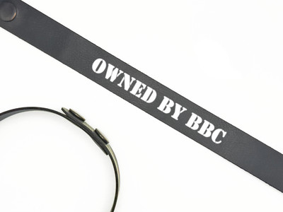 BBC Owned Choker Queen of Spades Faux Leather Collar QOS Hotwife Necklace