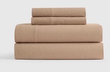 NWOT Quince Split King Linen Sheet Set 5pc Latte