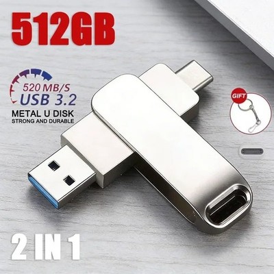 USB Stick C 512GB 2in1 USB-C OTG 512GB USB Stick Speicherstick USB-A Dual Drive