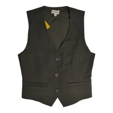 Steve Madden Women's Sharp V-Neck Missy Fit Suiting Vest