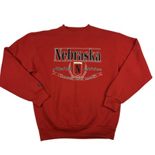 Vintage Jansport Nebraska Sweatshirt Mens XL Red Crewneck Husker Apparel USA