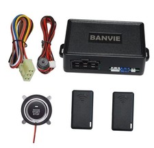 BANVIE Push to Start Ignition kit Engine Start Stop Button Switch Keyless Go
