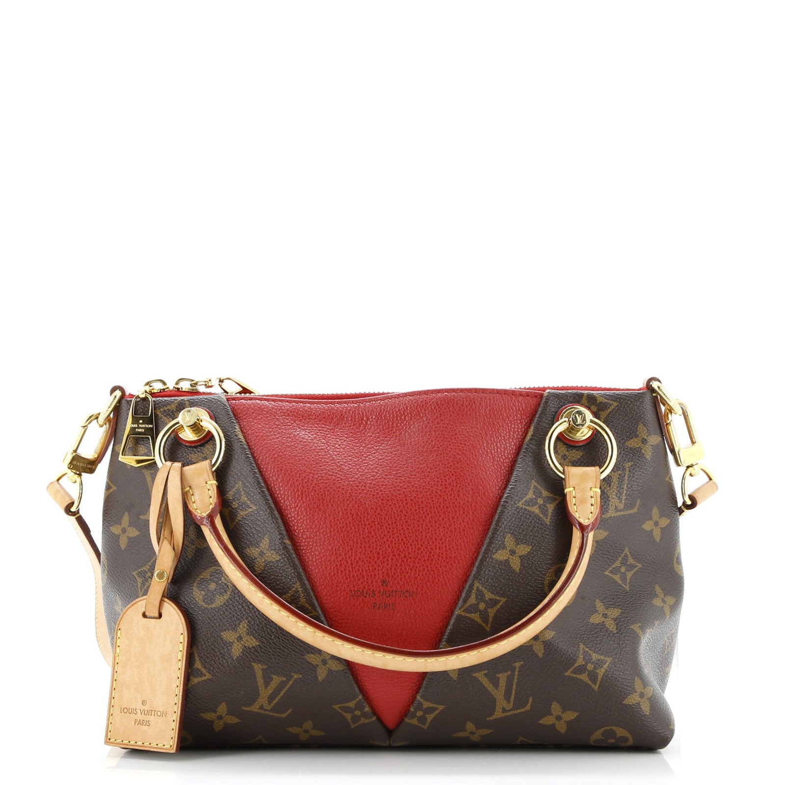 Louis Vuitton Monogram Leather V Tote BB Handbag