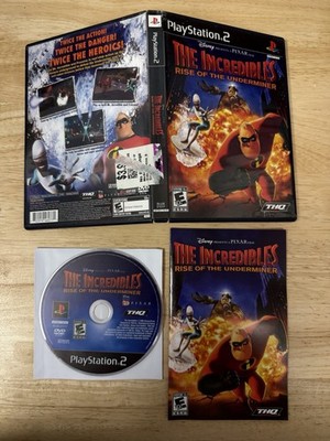Incredibles Rise of the Underminer Sony PlayStation 2 2005 PS2 CIB Disney Pixar