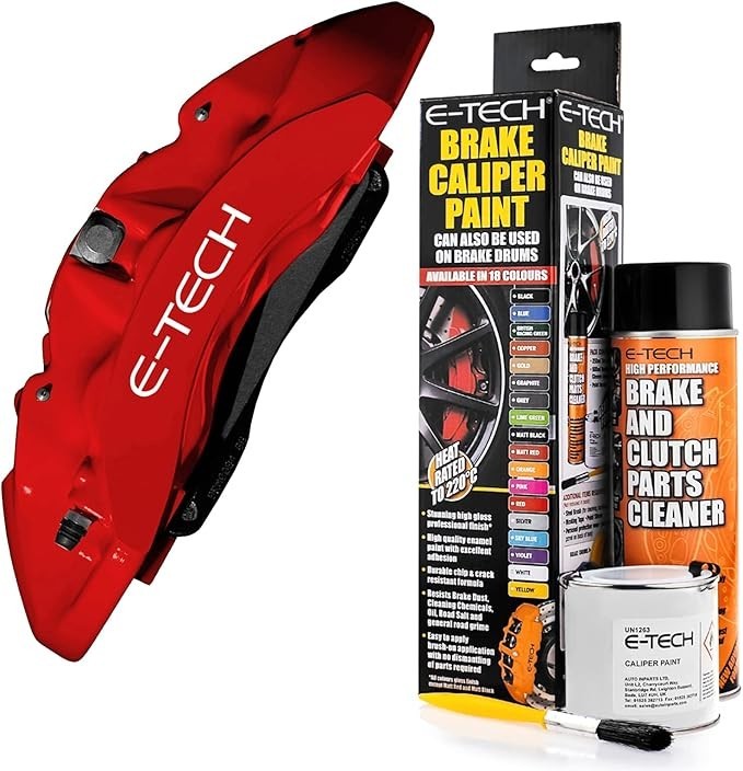 Red Caliper Paint Kit 250ml Tin of paint & 500ml brake cleaner Aerosol