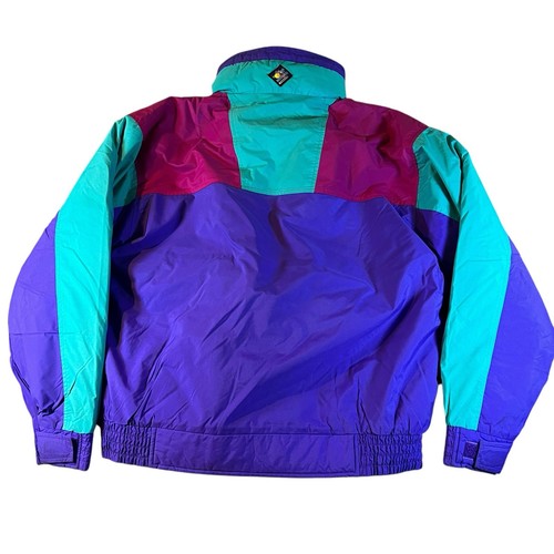 Vintage Woolrich Sigmet Gear Down Puffer Ski Coat Blueberry Men’s Size Large - Picture 2 of 15
