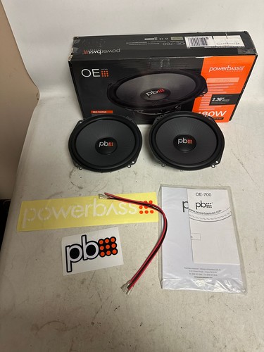 PowerBass OE-700 7" Midbass Speakers 2-Ohm - Pair