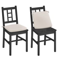 Wooden Dining Chairs, Set of 2, Kitchen and Dining Room Chairs, Removable Cus...