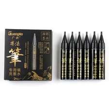 4Pcs/Set Calligraphy Pen Hand Lettering Art Pens Brush Ink Lettering Pens Marker