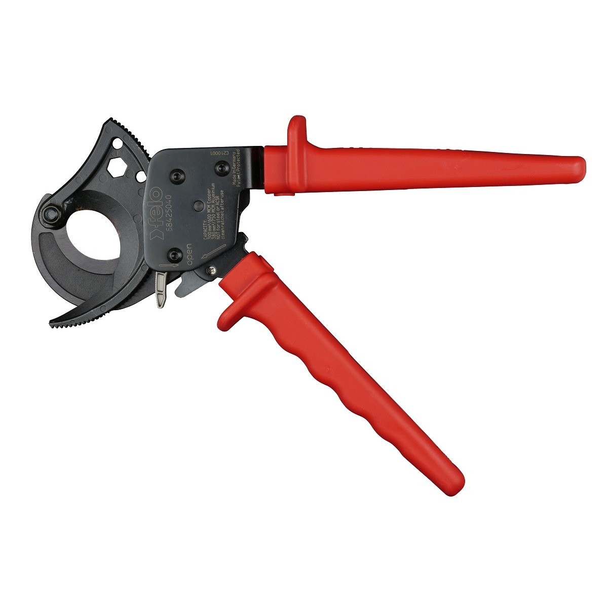 Ratchet Cable Shears for Copper and Aluminium Cables 260 mm