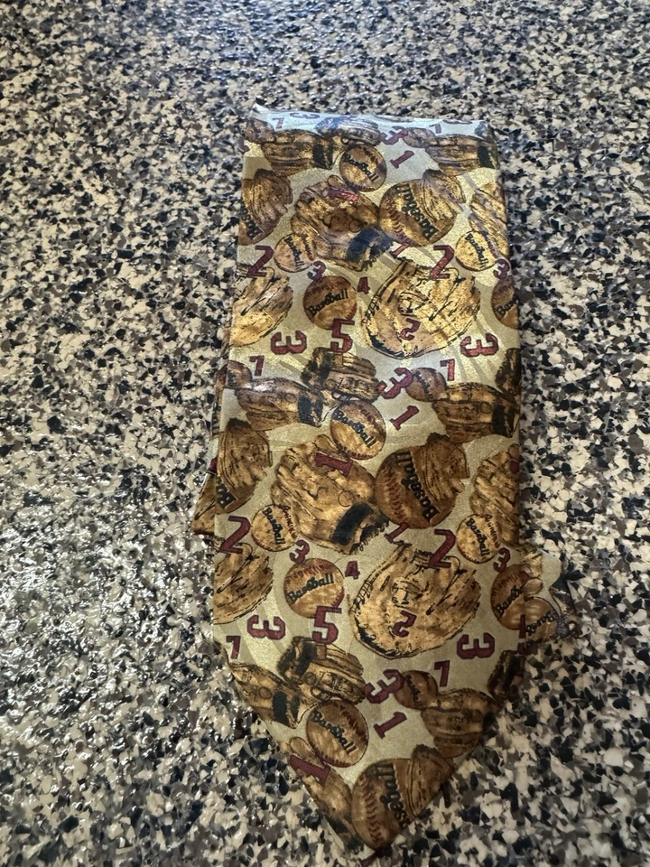 2 corbatas para hombre 1 Spencer & Lowe azul bate de béisbol guante captura 1 polo de béisbol Foto 3 de 4