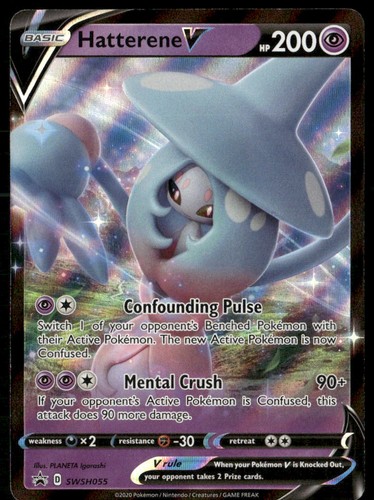 HATTERENE V SWSH055 HOLO PROMO SWORD & SHIELD PROMO POKEMON NM