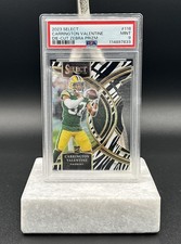 2023 Select Carrington Valentine Zebra Prizm Premier Level Green Bay Packers RC
