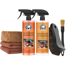 Car Leather Cleaner and Conditioner Kit, Leather Care Cleaning Kit with Horse
