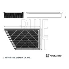Blue Print Luftfilter 26058456 994703 2HJ129620 2562972 MB3G9601BA