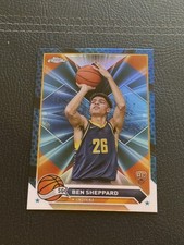2023-24 Topps Ben Sheppard Blue Refractor Base RC #83 Pacers