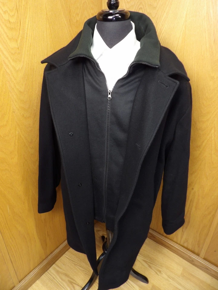 Lauren Ralph Lauren Overcoat Top Coat Winter Coat 54r Wool Nylon Insulated B#7 - Image 4 of 4