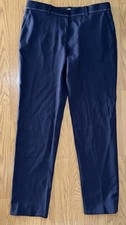Tory Burch Skinny Wool Pants Slacks Women's Size 4 Navy Blue