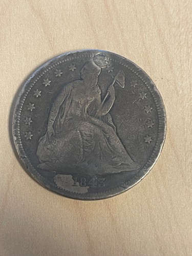1843 Seated Liberty Dollar