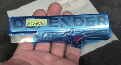 Can Am Defender Lone Star Texas Raised Logo 704906991 Decal LH Left Hand