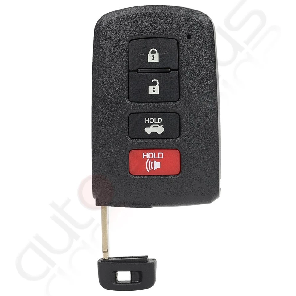 Remote Car Key Fob for Toyota Camry 2012 2013 2014 2015 2016 2017 4 Buttons - Image 3 of 4