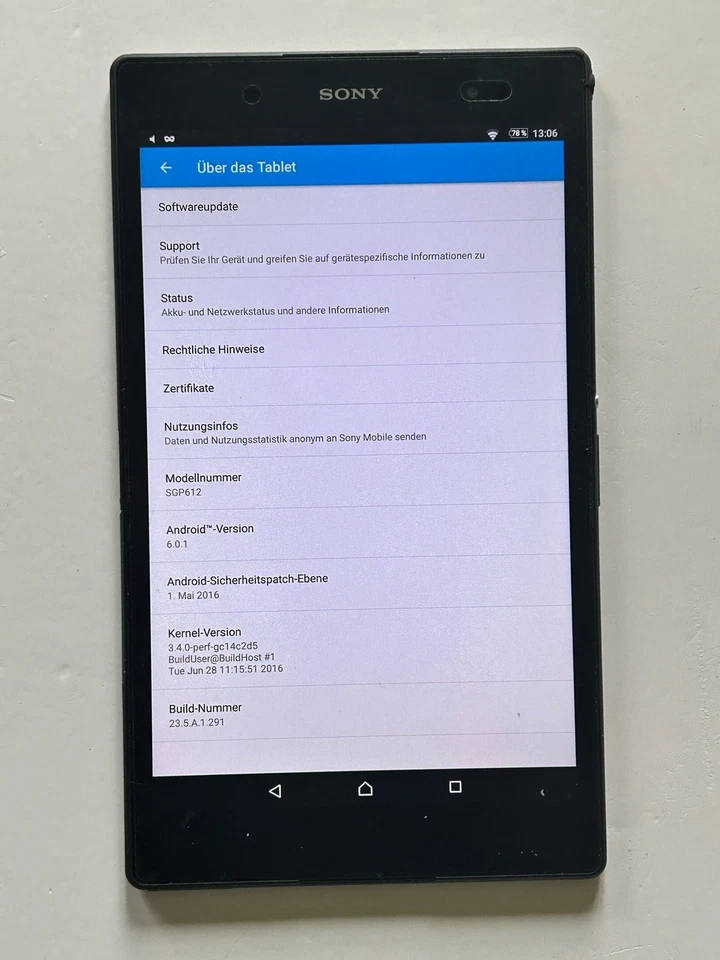 Sony Xperia Z3 Tablet Compact SGP611 Black/Schwarz Top Kindle-Ersatz - Bild 2 von 4