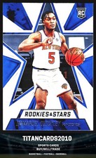 Immanuel Quickley 2020-21 Panini Rookies & Stars Rookie Blue White RC Knicks 660