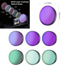 For DJI Action 6 Camera ND8 ND16 ND32 CPL UV 1/4" Black Soft Filter Optic Glass