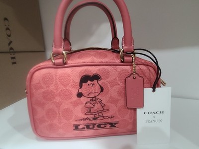 NWT Coach X Peanuts Satchel Crossbody In Signature Canvas