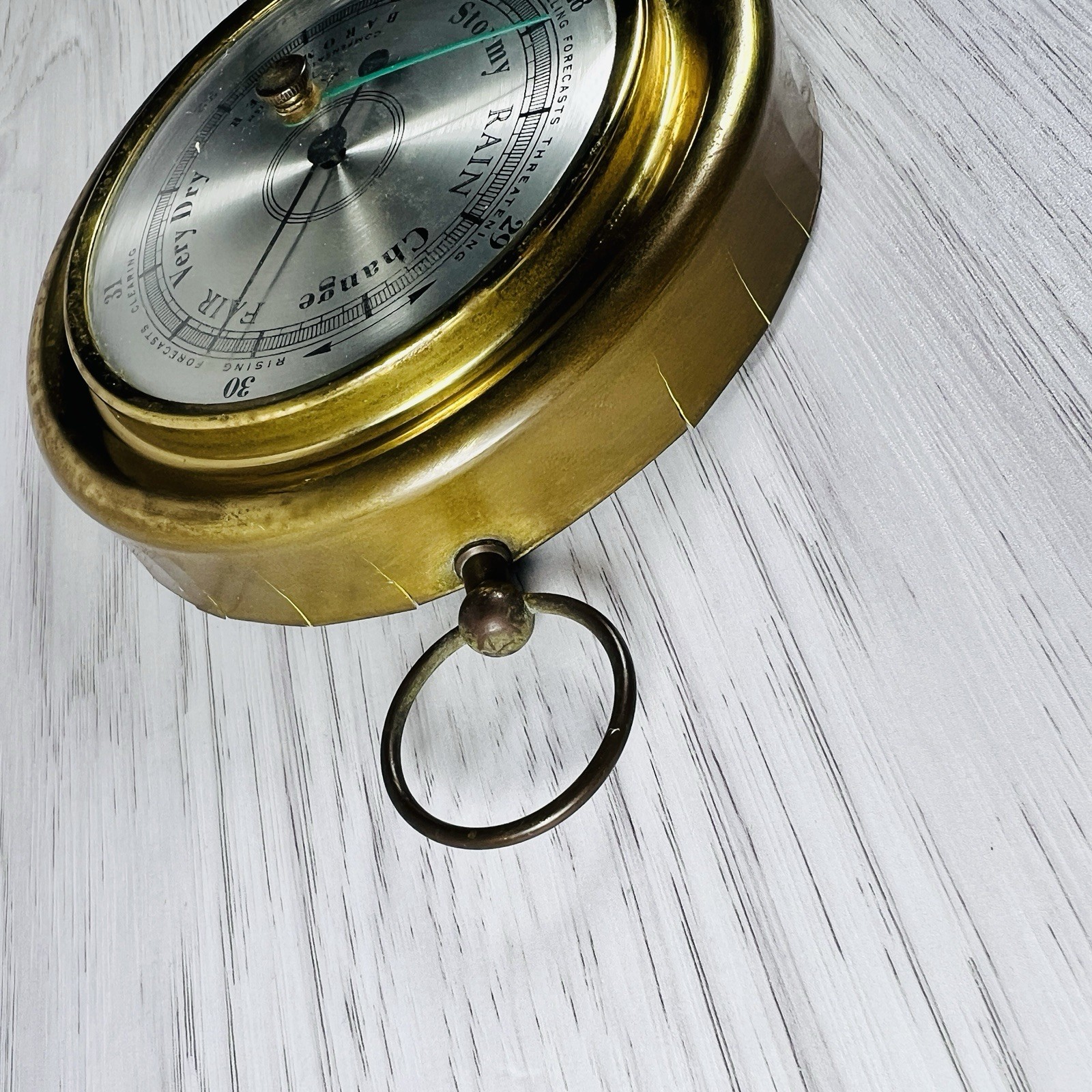 Vantage Barometer Swift Pilot Marine Rain Change Fair Compensated English Decor