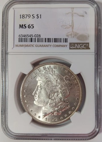 1879 S Morgan Dollar $1 - NGC MS 65 BU