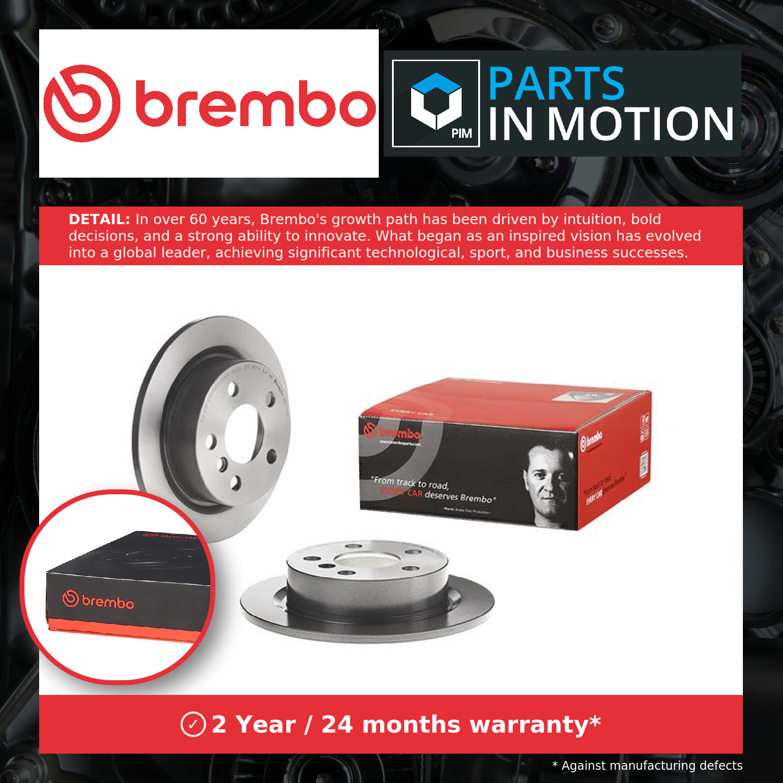 2x Brake disc solid 08.C745.11 BREMBO for MINI MINI MINI Convertible - Image 8